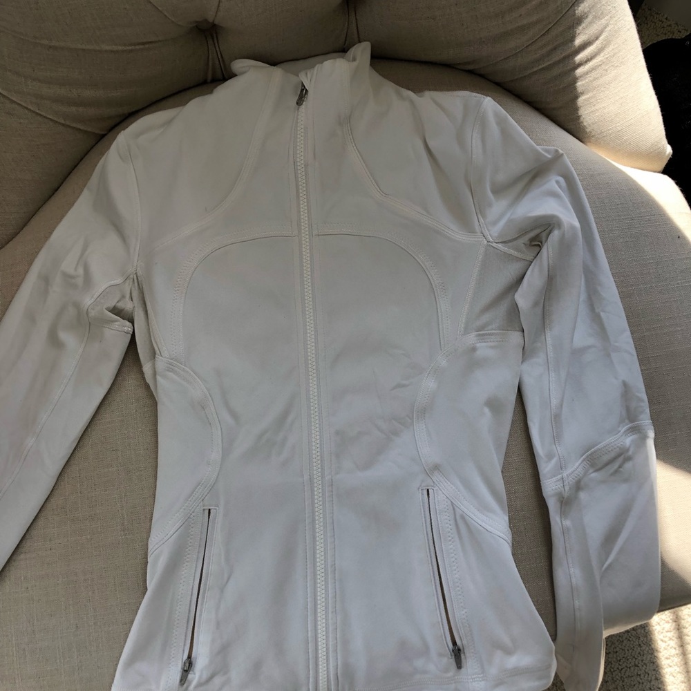 Lululemon white zip jacket